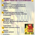 menu fisso agriturismo ferrara 1 maggio 2025