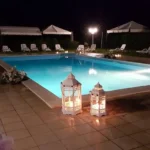 piscina di sera - Agriturismo 3Re Ferrara